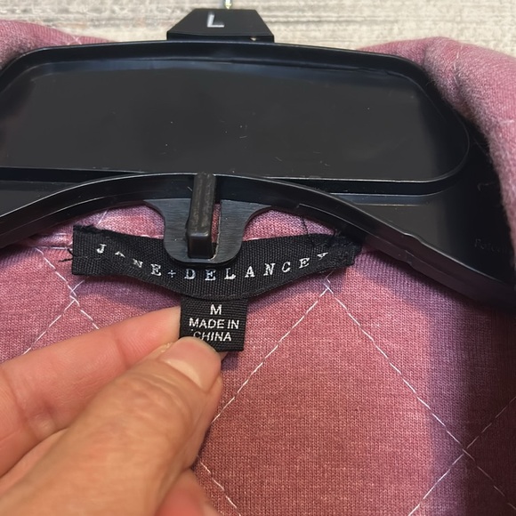 Jane and Delancey Quilted Jacket Size Medium Pink - Picture 4 of 7